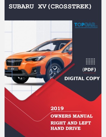 subaru xv (crosstrek) 2019 owners manual rhd and lhd